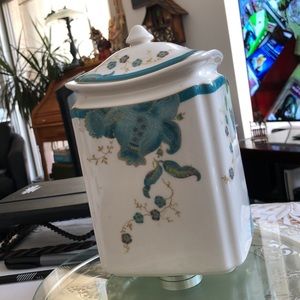 222 FIFTH Medium Canister & Lid Eliza Teal (reps)